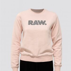 G-Star Raw Women's Light Pink Crew Neck Sweater